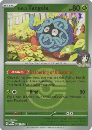 Erika's Tangela (Poke Ball) - 007/217 - ME Ascended Heroes Reverse Holofoil