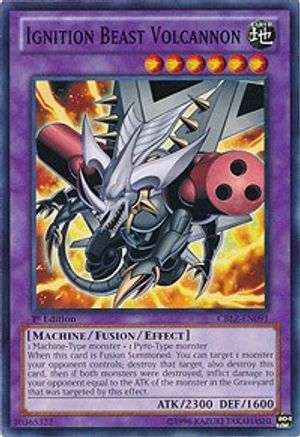 Ignition Beast Volcannon (CBLZ-EN091) - Cosmo Blazer 1st Edition