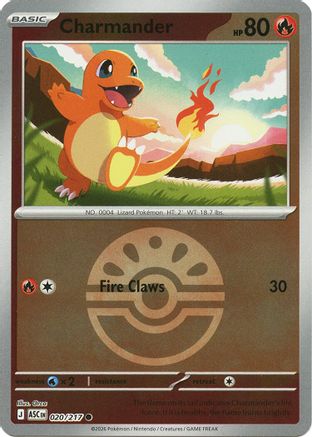 Charmander (Quick Ball) 20 - ME Ascended Heroes Reverse Holofoil