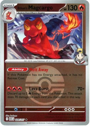 Ethan's Magcargo (Poke Ball) - 024/217 - ME Ascended Heroes Reverse Holofoil