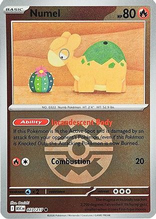 Numel (Quick Ball) - 027/217 - ME Ascended Heroes Reverse Holofoil