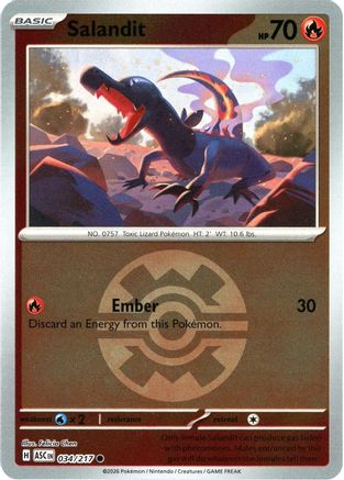 Salandit (Quick Ball) 34 - ME Ascended Heroes Reverse Holofoil