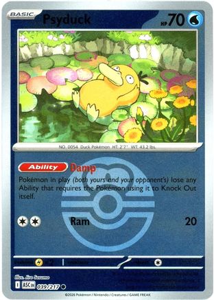 Psyduck (Love Ball) - 039/217 - ME Ascended Heroes Reverse Holofoil