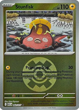Stunfisk (Quick Ball) 62 - ME Ascended Heroes Reverse Holofoil
