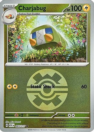 Charjabug (Quick Ball) 65 - ME Ascended Heroes Reverse Holofoil