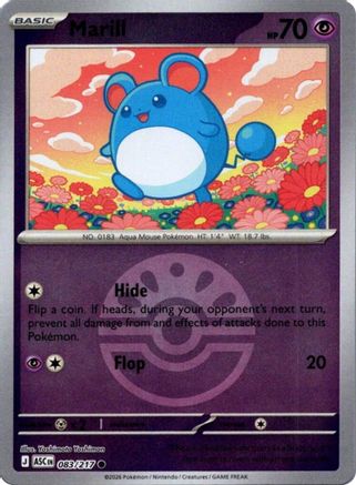 Marill (Friend Ball) - 083/217 - ME Ascended Heroes Reverse Holofoil