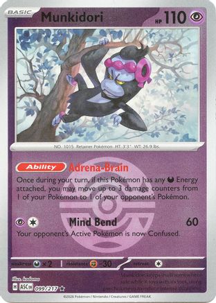 Munkidori (Dusk Ball) - 099/217 - ME Ascended Heroes Reverse Holofoil