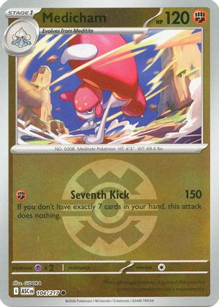 Medicham (Quick Ball) - 104/217 - ME Ascended Heroes Reverse Holofoil