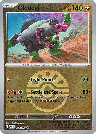 Okidogi (Friend Ball) - 122/217 - ME Ascended Heroes Reverse Holofoil