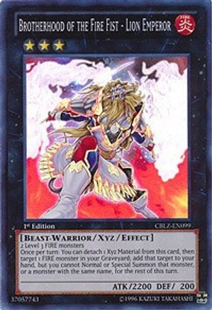 Brotherhood of the Fire Fist - Lion Emperor (CBLZ-EN099) - Cosmo Blazer Unlimited