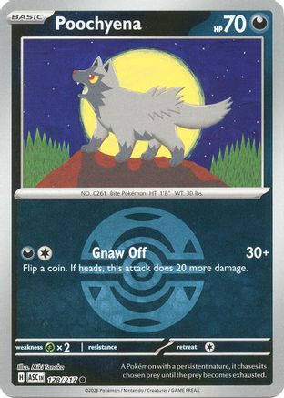 Poochyena (Dusk Ball) - 128/217 - ME Ascended Heroes Reverse Holofoil