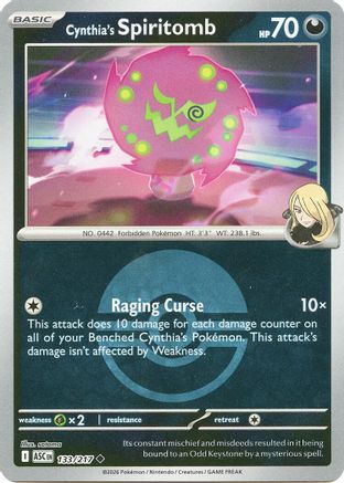 Cynthia's Spiritomb (Poke Ball) - 133/217 - ME Ascended Heroes Reverse Holofoil