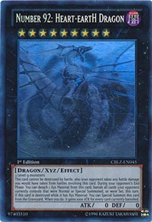 Number 92: Heart-eartH Dragon (Ghost Rare) (CBLZ-EN045) - Cosmo Blazer Unlimited