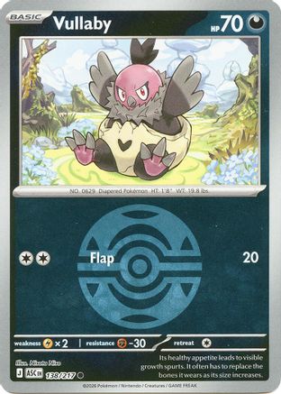 Vullaby (Dusk Ball) - 138/217 - ME Ascended Heroes Reverse Holofoil
