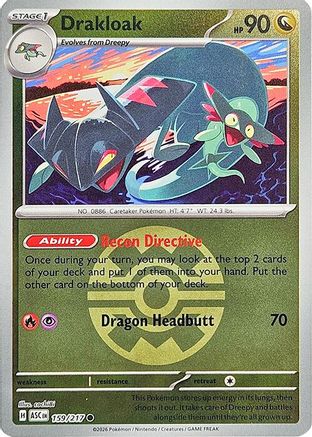 Drakloak (Quick Ball) - 159/217 - ME Ascended Heroes Reverse Holofoil