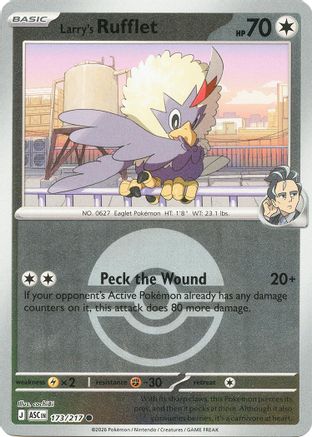 Larry's Rufflet (Poke Ball) - 173/217 - ME Ascended Heroes Reverse Holofoil