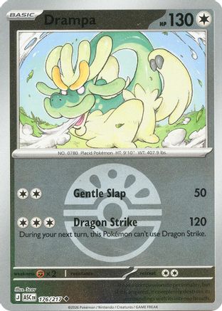 Drampa (Friend Ball) - 176/217 - ME Ascended Heroes Reverse Holofoil