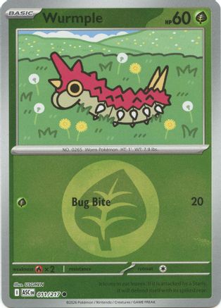Wurmple (Energy Symbol Pattern) - 011/217 - ME Ascended Heroes Reverse Holofoil