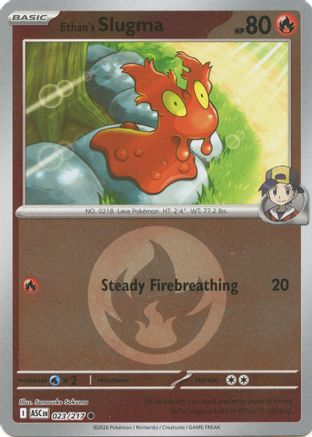 Ethan's Slugma (Energy Symbol Pattern) - 023/217 - ME Ascended Heroes Reverse Holofoil