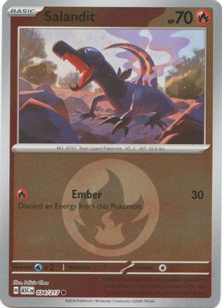 Salandit (Energy Symbol Pattern) - 034/217 - ME Ascended Heroes Reverse Holofoil