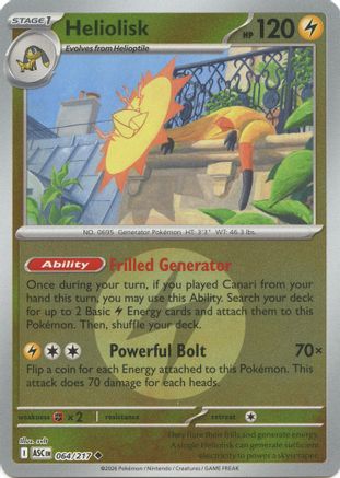 Heliolisk (Energy Symbol Pattern) - 064/217 - ME Ascended Heroes Reverse Holofoil
