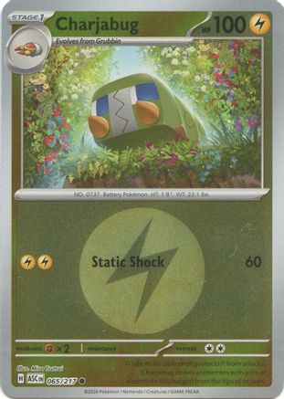 Charjabug (Energy Symbol Pattern) - 065/217 - ME Ascended Heroes Reverse Holofoil