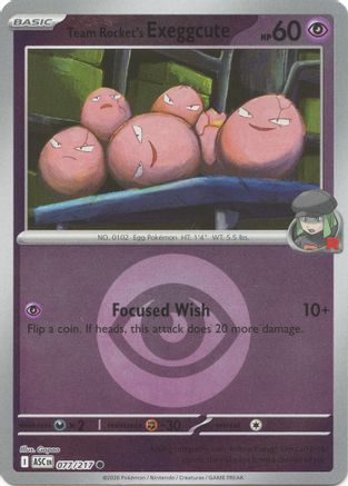Team Rocket's Exeggcute (Energy Symbol Pattern) - 077/217 - ME Ascended Heroes Reverse Holofoil