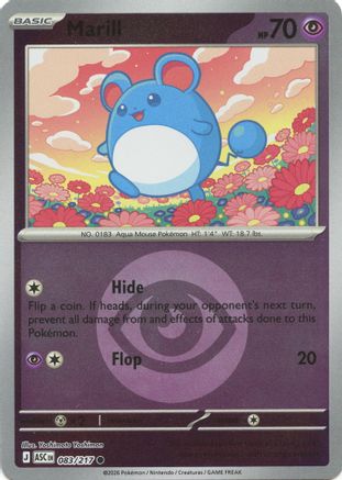 Marill (Energy Symbol Pattern) - 083/217 - ME Ascended Heroes Reverse Holofoil