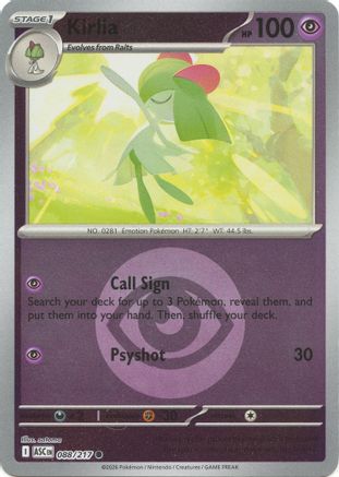 Kirlia (Energy Symbol Pattern) - 088/217 - ME Ascended Heroes Reverse Holofoil