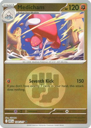 Medicham (Energy Symbol Pattern) - 104/217 - ME Ascended Heroes Reverse Holofoil