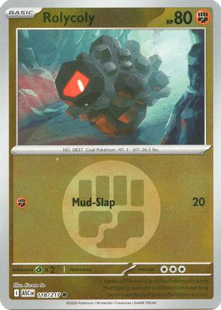 Rolycoly (Energy Symbol Pattern) - 118/217 - ME Ascended Heroes Reverse Holofoil