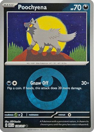 Poochyena (Energy Symbol Pattern) - 128/217 - ME Ascended Heroes Reverse Holofoil