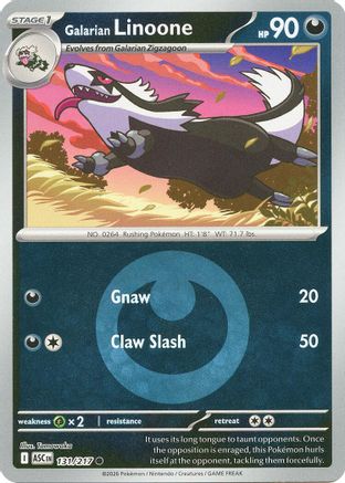 Galarian Linoone (Energy Symbol Pattern) - 131/217 - ME Ascended Heroes Reverse Holofoil