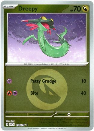Dreepy - 158/217 (Energy Symbol Pattern) 158 - ME Ascended Heroes Reverse Holofoil