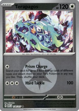 Terapagos (Energy Symbol Pattern) - 178/217 - ME Ascended Heroes Reverse Holofoil