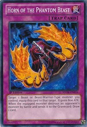 Horn of the Phantom Beast (SDOK-EN034) - Structure Deck: Onslaught of the Fire Kings 1st Edition