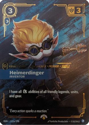 Heimerdinger - Inventor - 111a/298 - Riftbound Promotional Cards Foil