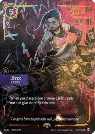 Jinx - Rebel - 202/298 - Riftbound Promotional Cards Foil
