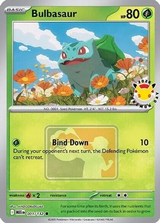 Bulbasaur (Pokemon Day 2026) - 1/132 - Miscellaneous Cards & Products Holofoil