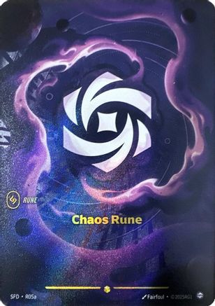 Chaos Rune (Alternate Art) (R05a) - Spiritforged Foil