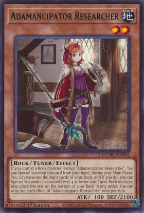 Adamancipator Researcher - MZMU-EN092 - Maze of Muertos 1st Edition