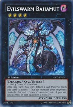 Evilswarm Bahamut (HA07-EN024) - Hidden Arsenal 7: Knight of Stars 1st Edition