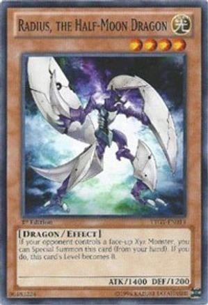 Radius, the Half-Moon Dragon (LTGY-EN014) - Lord of the Tachyon Galaxy 1st Edition