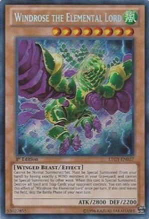 Windrose the Elemental Lord (LTGY-EN037) - Lord of the Tachyon Galaxy 1st Edition