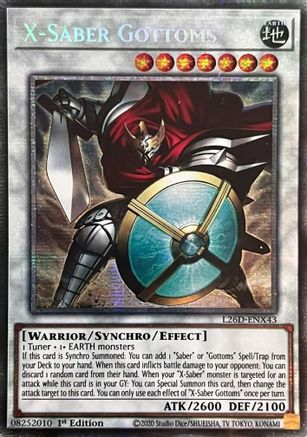X-Saber Gottoms (Starlight Rare) (L26D-ENX43) - Legendary Modern Decks 2026 1st Edition