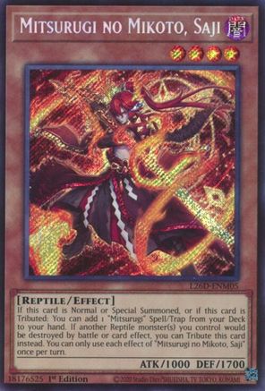 Mitsurugi no Mikoto, Saji (Secret Rare) (L26D-ENM05) - Legendary Modern Decks 2026 1st Edition