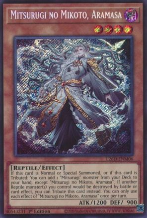 Mitsurugi no Mikoto, Aramasa (Secret Rare) (L26D-ENM06) - Legendary Modern Decks 2026 1st Edition