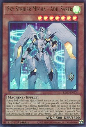 Sky Striker Mecha - Adil Saber (L26D-ENS04) - Legendary Modern Decks 2026 1st Edition