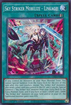 Sky Striker Mobilize - Linkage! (L26D-ENS22) - Legendary Modern Decks 2026 1st Edition