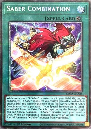 Saber Combination (Starlight Rare) - L26D-ENX25 - Legendary Modern Decks 2026 1st Edition